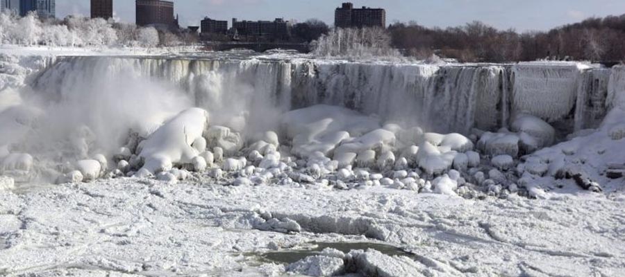 Record low temperatures in North America